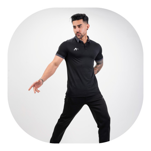 تیشرت یقه دار پارچه لاکرا آرشا کد 8