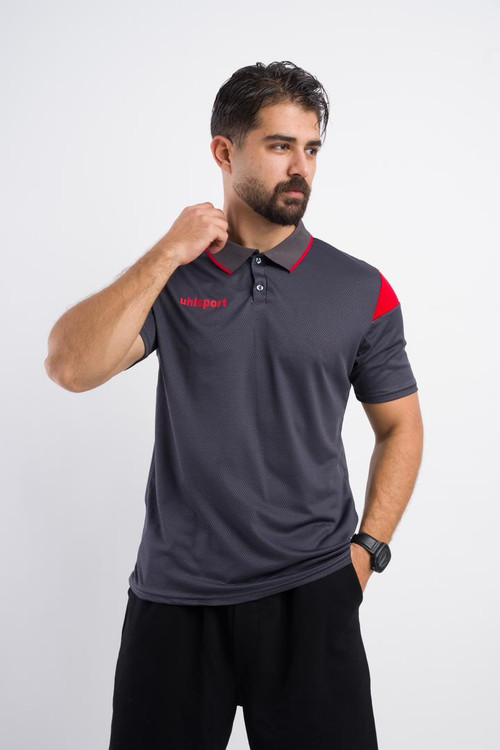 تیشرت هتلی یقه دار پارچه حصیری مردانه آلشپرت