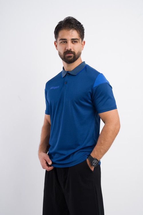 تیشرت هتلی یقه دار پارچه حصیری مردانه آلشپرت