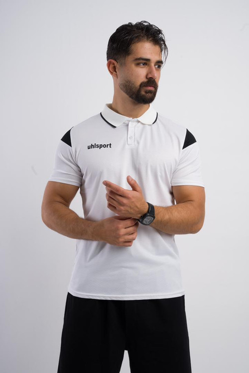 تیشرت هتلی یقه دار پارچه حصیری مردانه آلشپرت