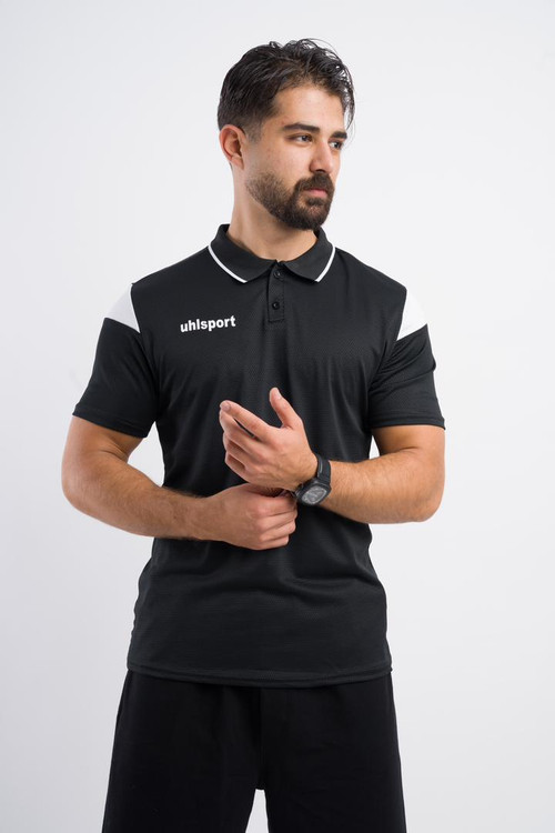 تیشرت هتلی یقه دار پارچه حصیری مردانه آلشپرت