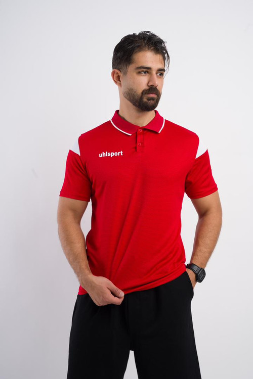 تیشرت هتلی یقه دار پارچه حصیری مردانه آلشپرت