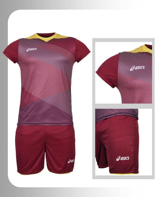 پیراهن شورت والیبالی پارچه فلامنت گرم بالا اسپرت اسیکس