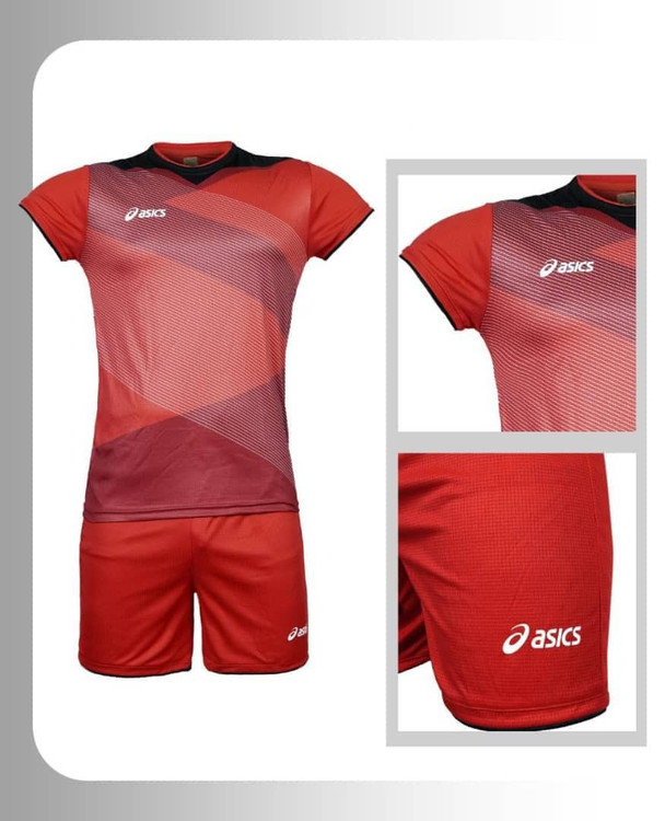 پیراهن شورت والیبالی پارچه فلامنت گرم بالا اسپرت اسیکس