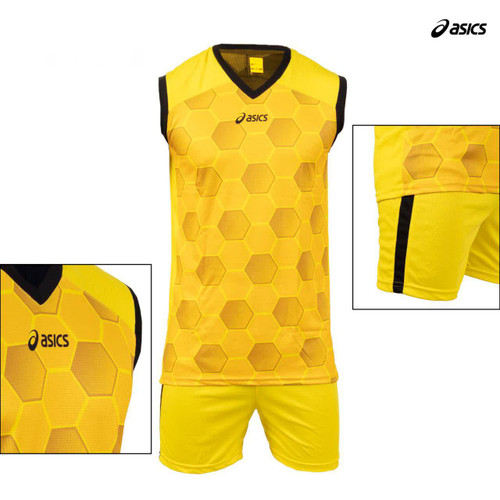 پیراهن شورت حلقه ای والیبالی اسیکس مدل یونیسکس