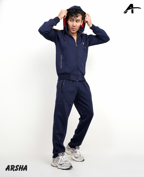 ست گرمکن شلوار پوما فراری پارچه غواصی