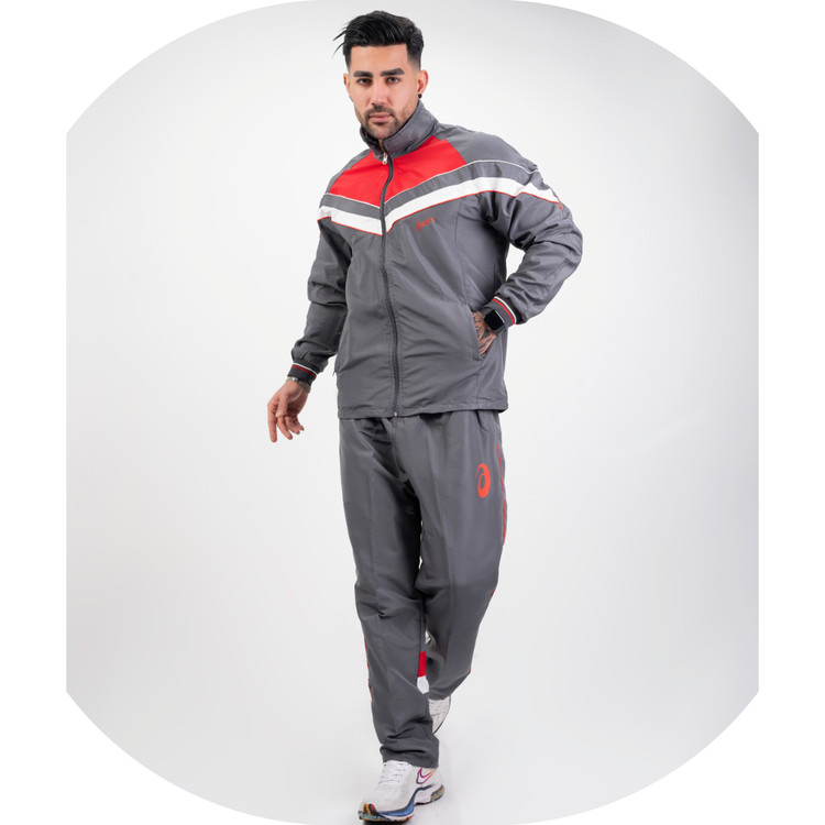 ست گرمکن شلوار مردانه اسیکس پارچه تاسلون