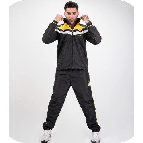 ست گرمکن شلوار مردانه اسیکس پارچه تاسلون