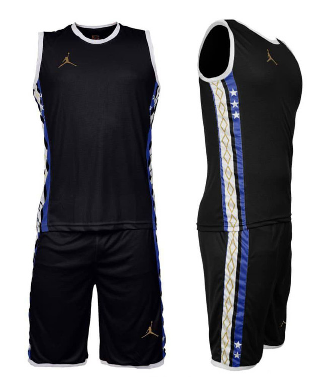 ست حلقه ای و شورت بسکتبالی جردن با پارچه فلامنت چهارخونه تولید آرشا اسپرت