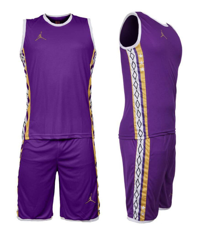 ست حلقه ای و شورت بسکتبالی جردن با پارچه فلامنت چهارخونه تولید آرشا اسپرت