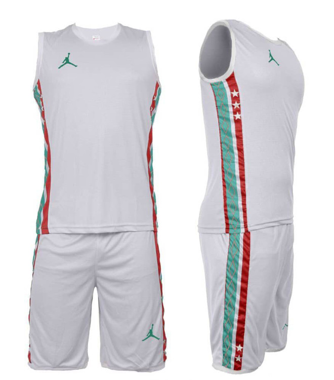 ست حلقه ای و شورت بسکتبالی جردن با پارچه فلامنت چهارخونه تولید آرشا اسپرت