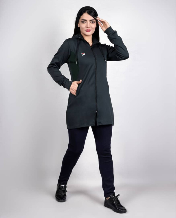 ست مانتو شلوار پارجه غواصی مدل فیلا