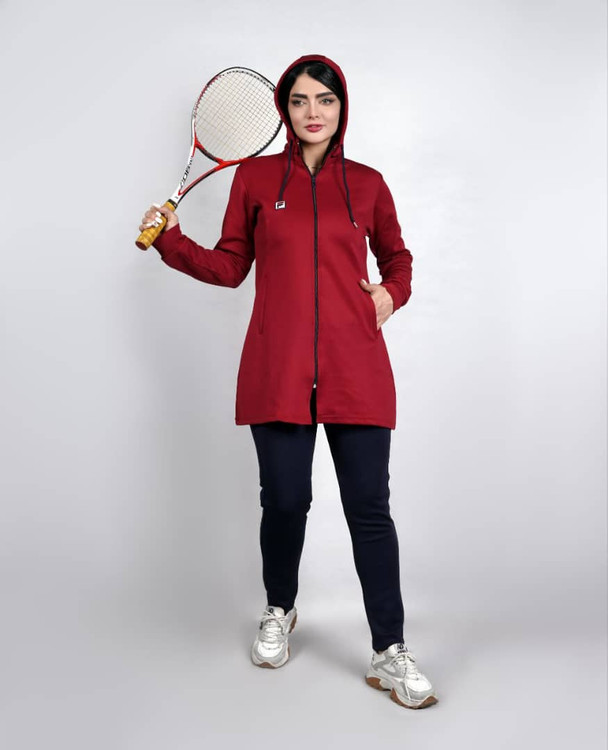 ست مانتو شلوار پارجه غواصی مدل فیلا