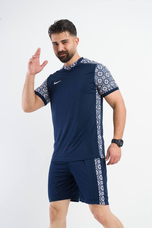 ست پیراهن و شورت ورزشی نایک مدل لاکرا سوزنی