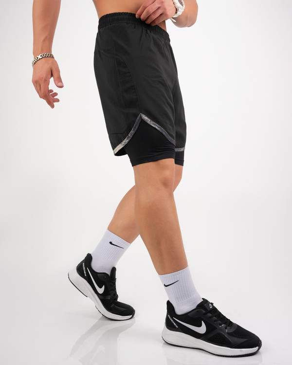 شلوارک پارچه آیرو کشاله دار مردانه مدل آرشا